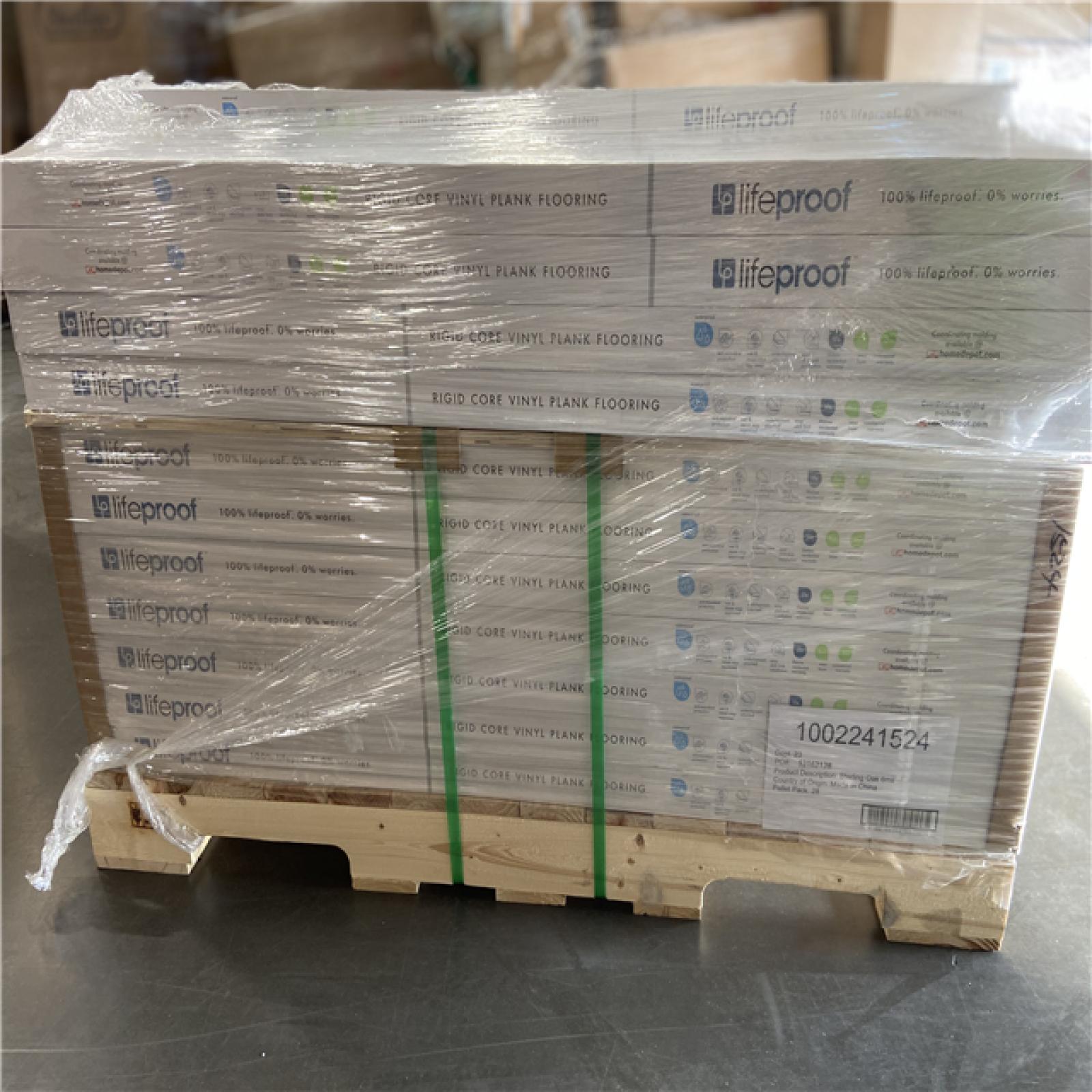 DALLAS LOCATION - Lifeproof Sterling Oak 6 MIL x 8.7 in. W x 48 in. L Click Lock Waterproof Luxury Vinyl Plank Flooring (20.1 sqft/case) PALLET- (46 UNITS)