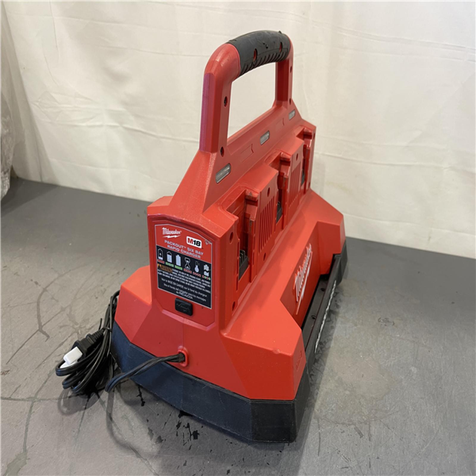 AS-IS - Milwaukee M18 Packout Six Bay Rapid Charger