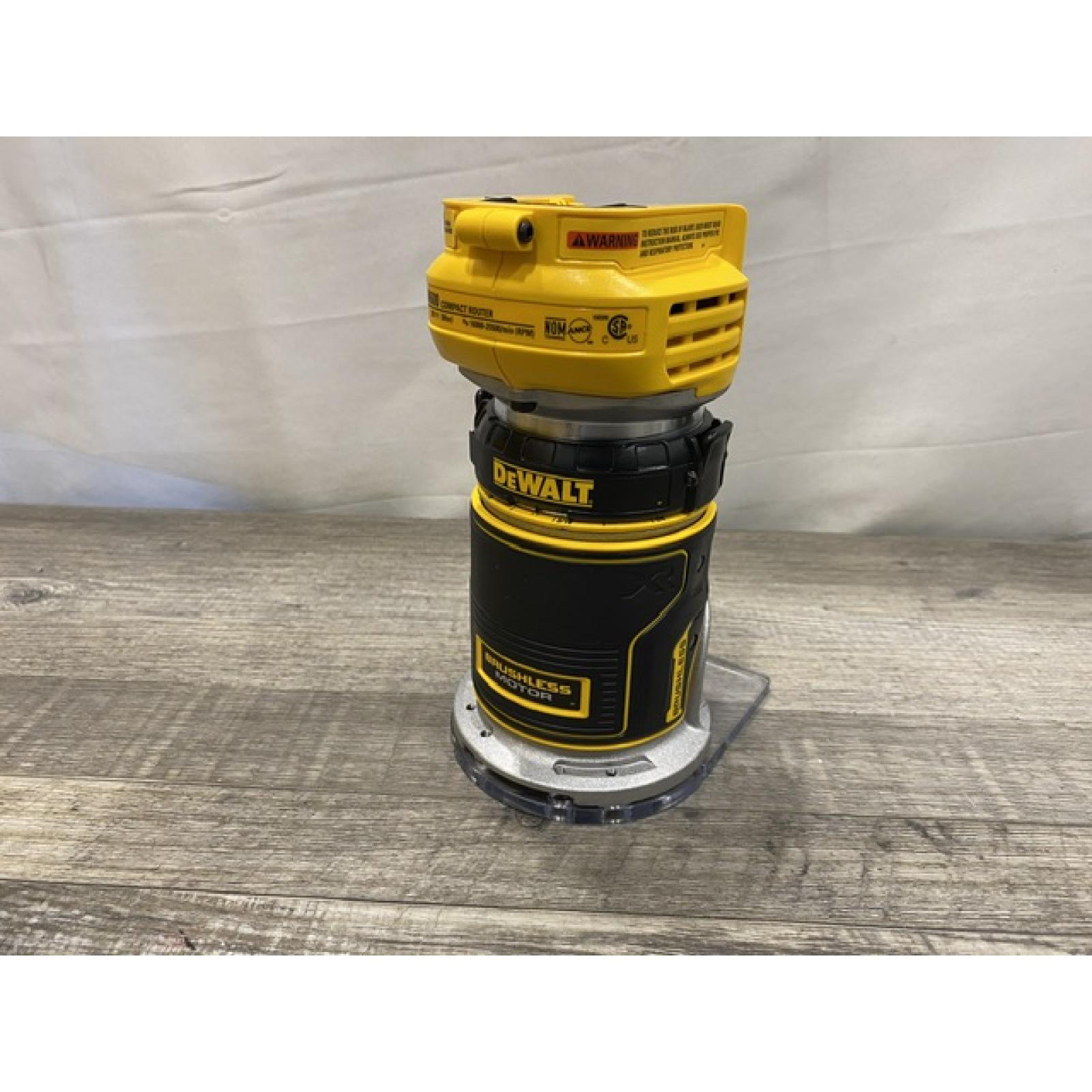 AS-IS DEWALT 20V MAX XR Cordless Brushless Fixed Base Compact Router (Tool Only)