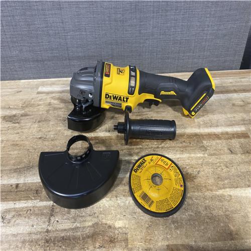 Houston Location AS-IS DEWALT FLEXVOLT 60V MAX Cordless Brushless 4.5 in. to 6 in. Small Angle Grinder with Kickback Brake (Tool Only)