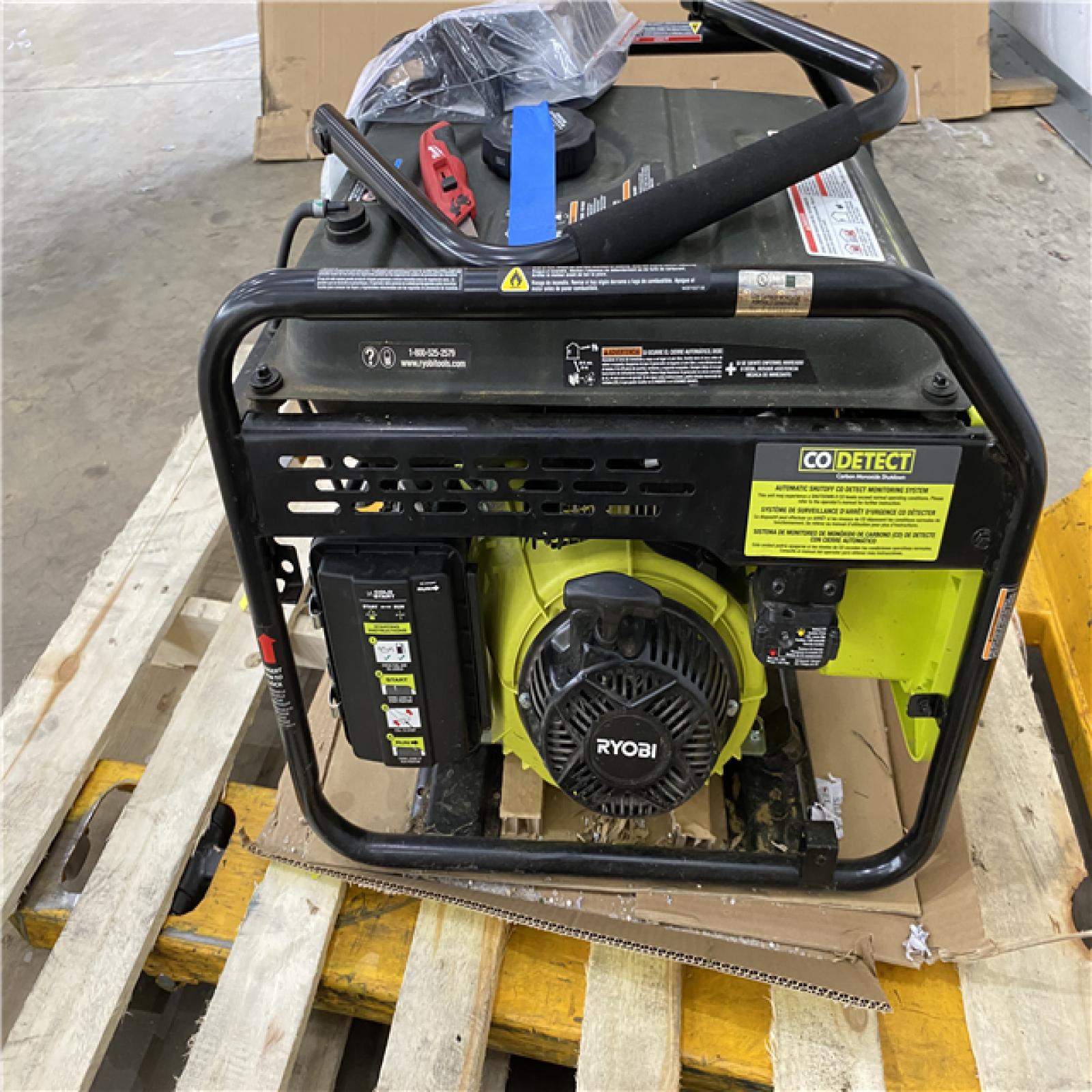 Houston Location AS IS - ryobi 5500 running watts generator