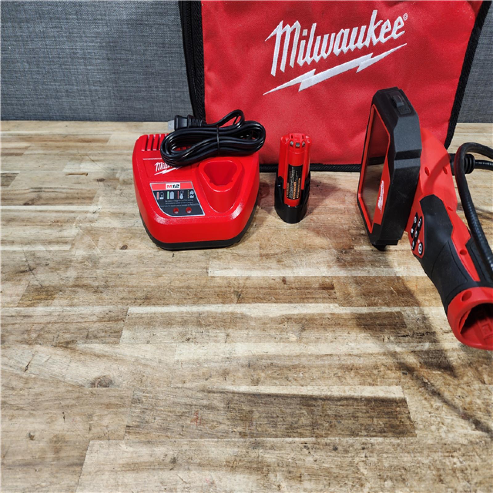 HOUSTON LOCATION - AS - IS Milwaukee 12V Lithium-Ion Cordless M-SPECTOR 360-Degree 4 ft. Inspection Camera Kit