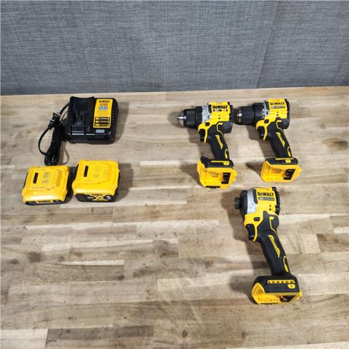 HOUSTON LOCATION - AS-IS DEWALT 3 TOOL COMBO KIT W/ (2) BATTERY & CHARGER