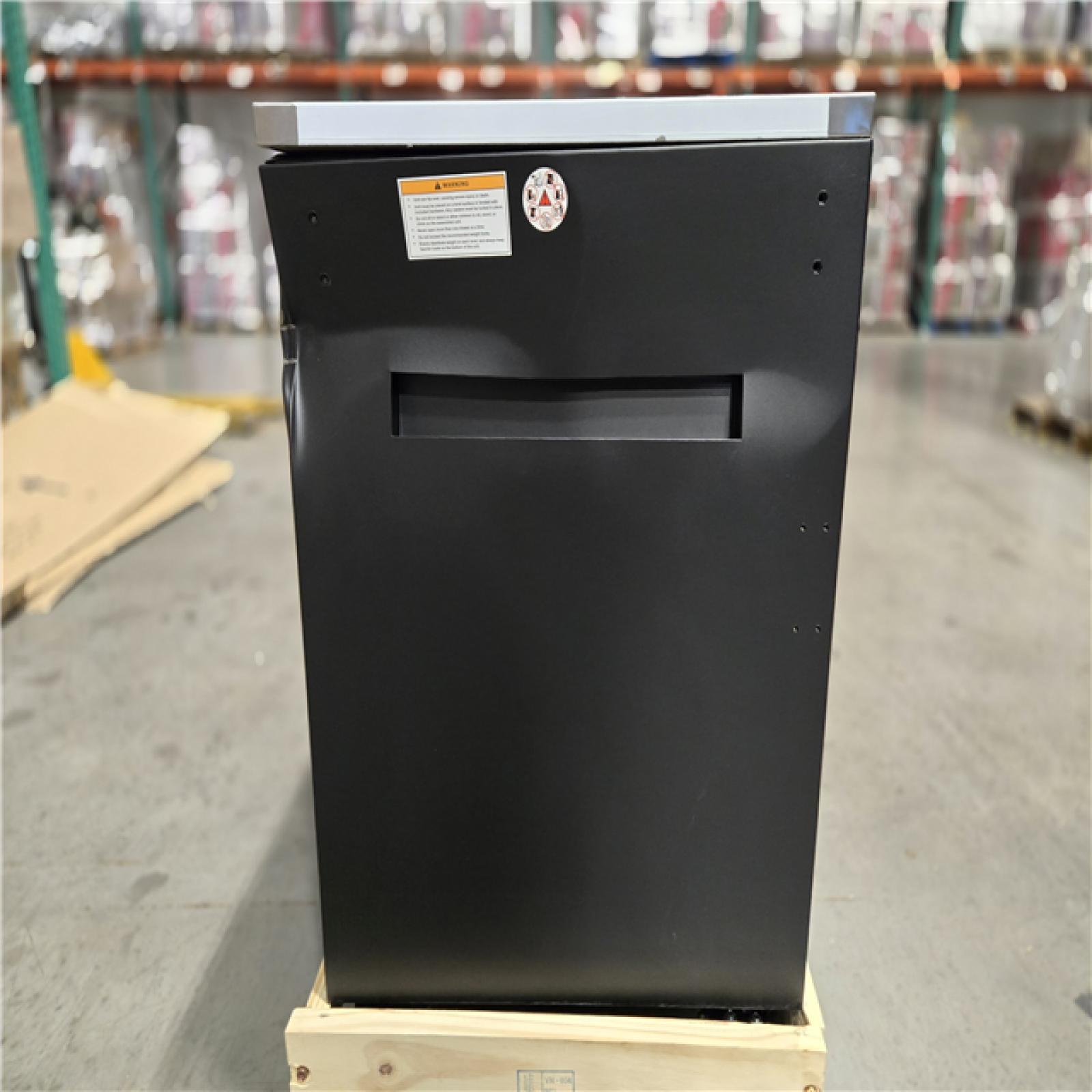 DALLAS LOCATION- Husky Tool Storage Heavy Duty 96 in. W x 24 in. D Matte Black Mobile Workbench Cabinet