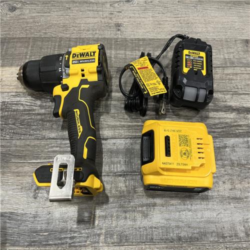 AS-IS DEWALT ATOMIC 20V Lithium-Ion Cordless 1/2 in. Hammer Drill Kit