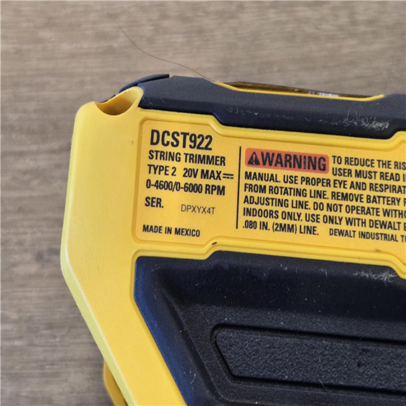 AS-IS DEWALT 20V MAX 14 in. Cordless Foldable String Trimmer Kit