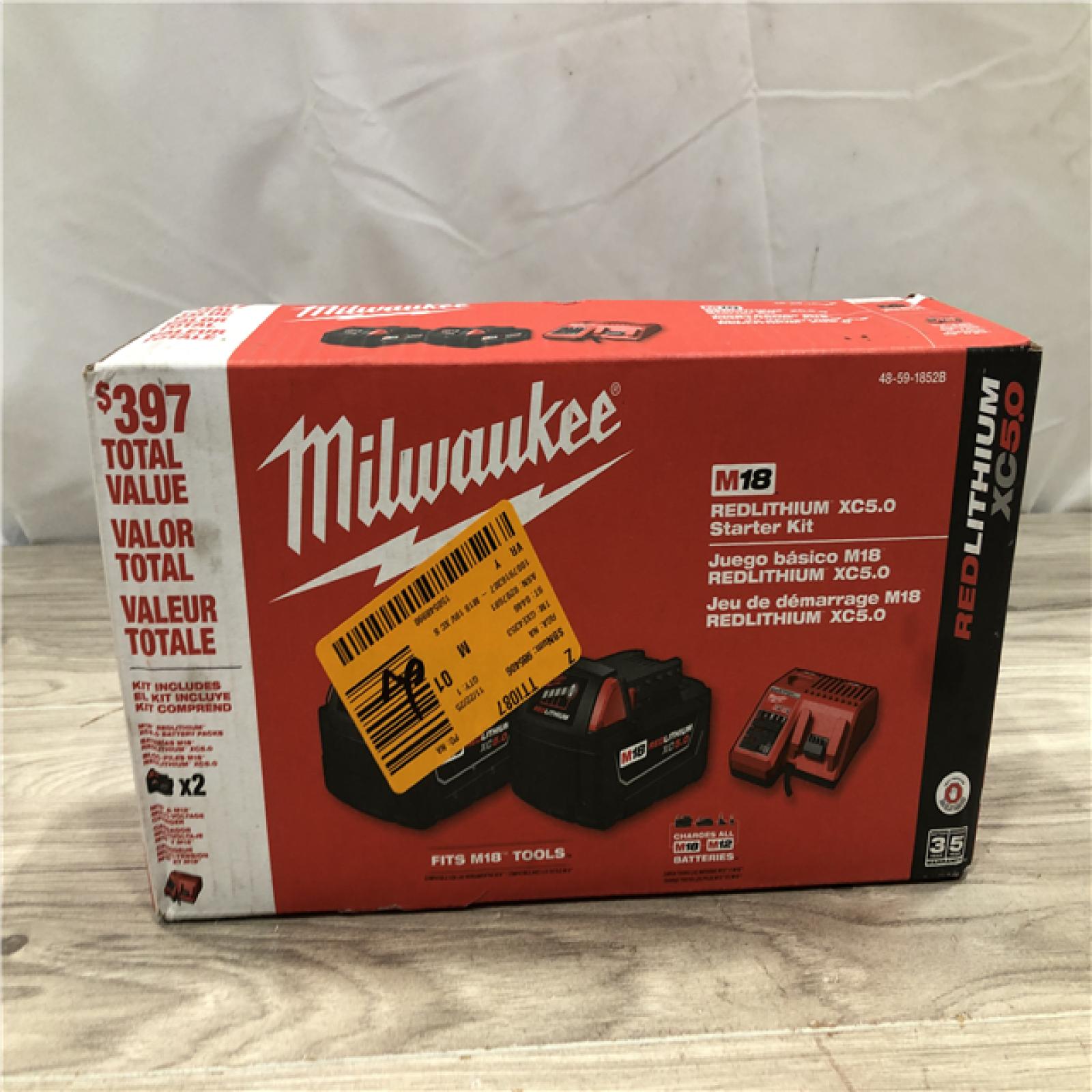 NEW! - Milwaukee 18-Volt Lithium-Ion XC Starter Kit