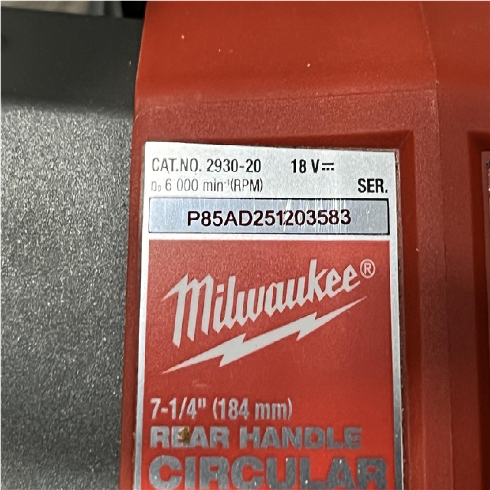 AS-IS Milwaukee FUEL 18V Lithium-Ion Cordless 7-1/4 in. Rear Handle Circular Saw (Tool-Only)
