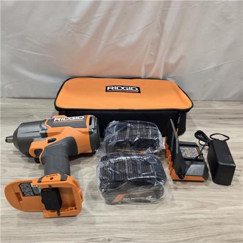 AS-IS RIDGID 18V Cordless 4-Mode 1/2 in. High-Torque Impact Wrench Kit