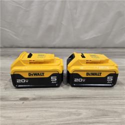 AS-IS DEWALT 20V MAX XR Premium Lithium-Ion 5.0Ah Battery Pack (2 Pack)