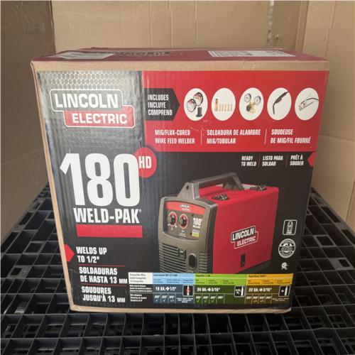 CALIFORNIA AS IS LINCOLN ELECTRIC 180HD WELD PAK