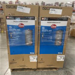 DALLAS LOCATION- AS-IS RHEEM 50 GAL 38 000 BTU Ultra Low (ULN) Natural Gas Water Heater (4 UNITS)