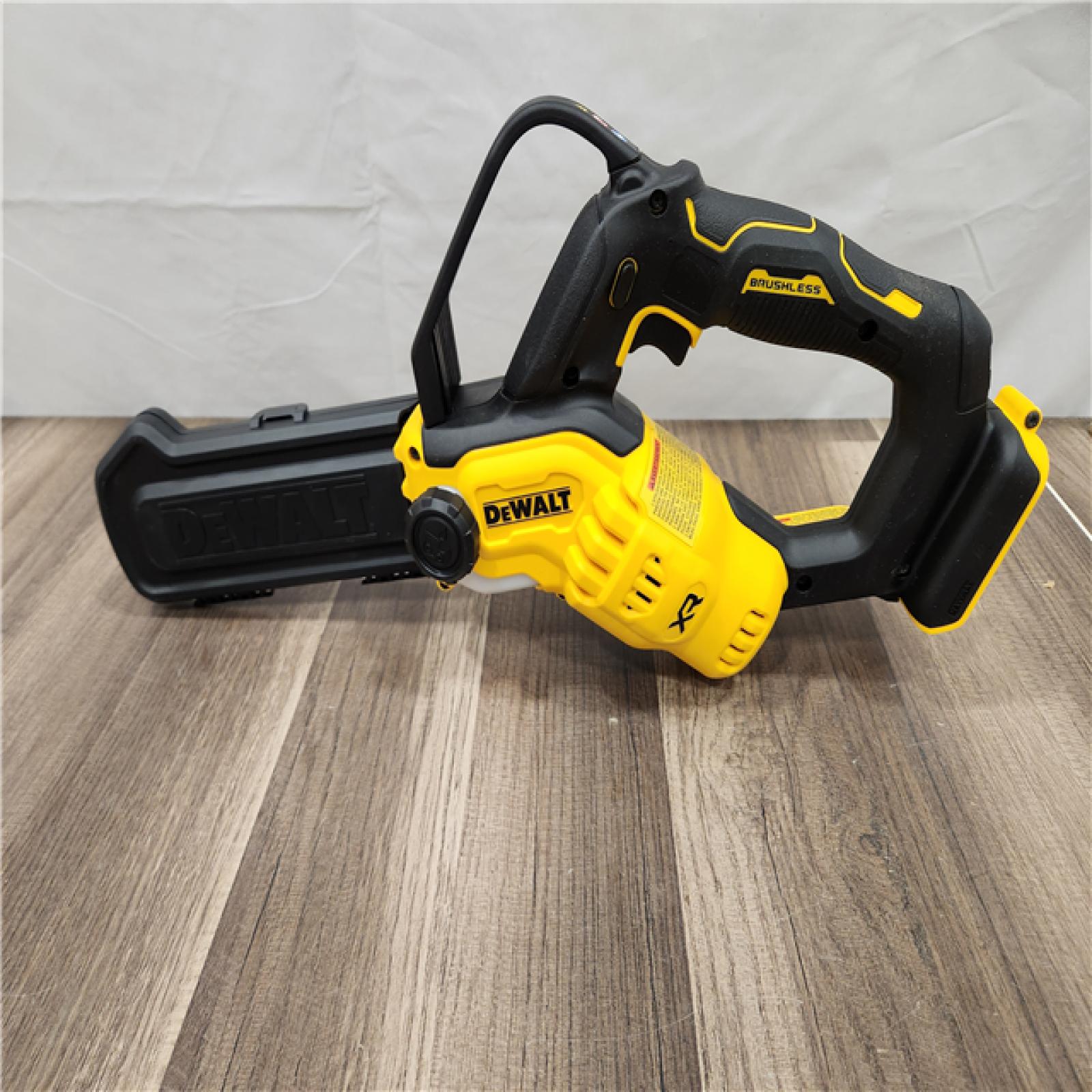 AS-IS DEWALT 20V MAX 8 in. Brushless Cordless Battery Powered Pruning Chainsaw (Tool Only)