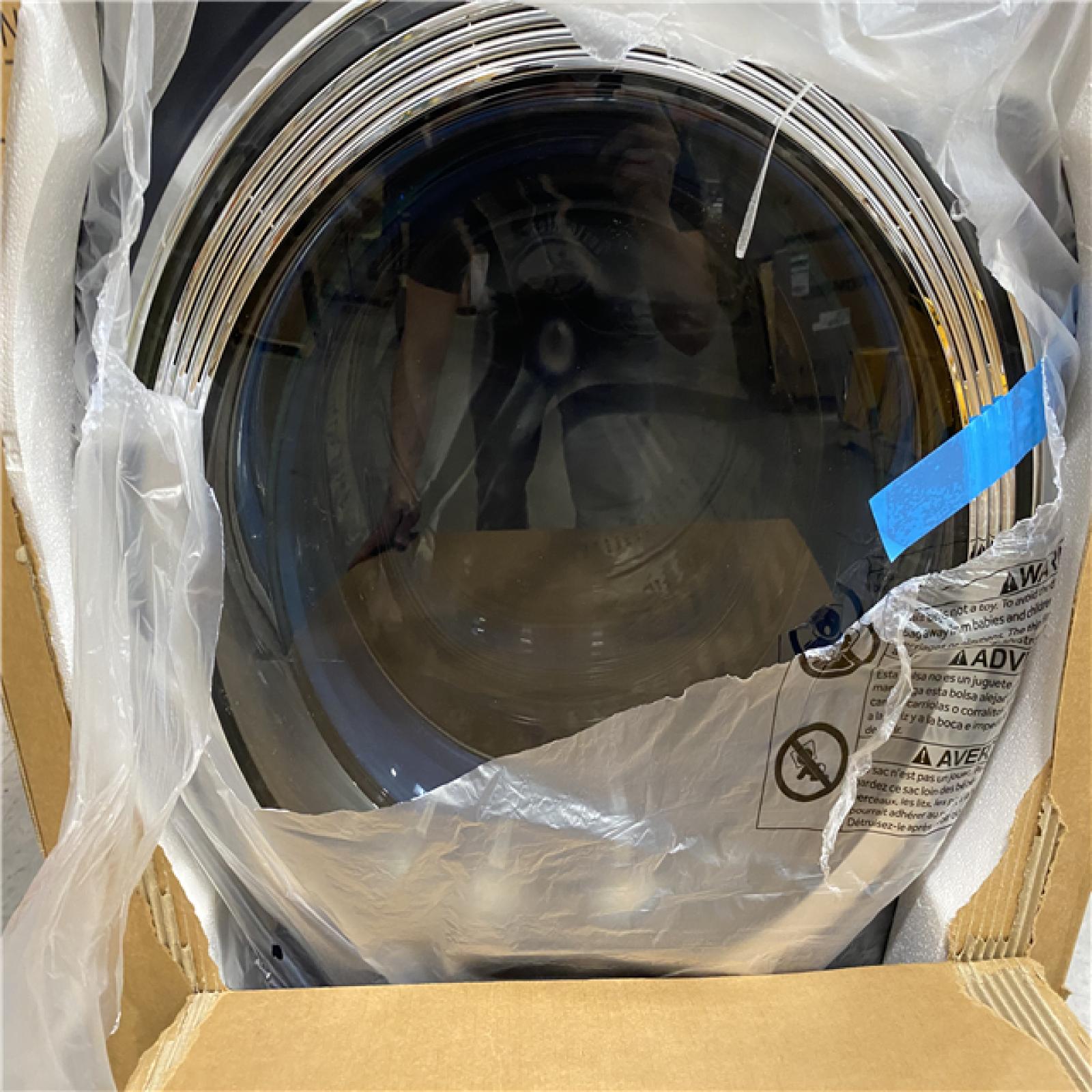 DALLAS LOCATION - AS-IS- GE Profile 5.3 cu. ft. Smart Front Load Washer in Sapphire Blue w/OdorBlock UltraFresh Vent System  Microban  Tier 2 EStar