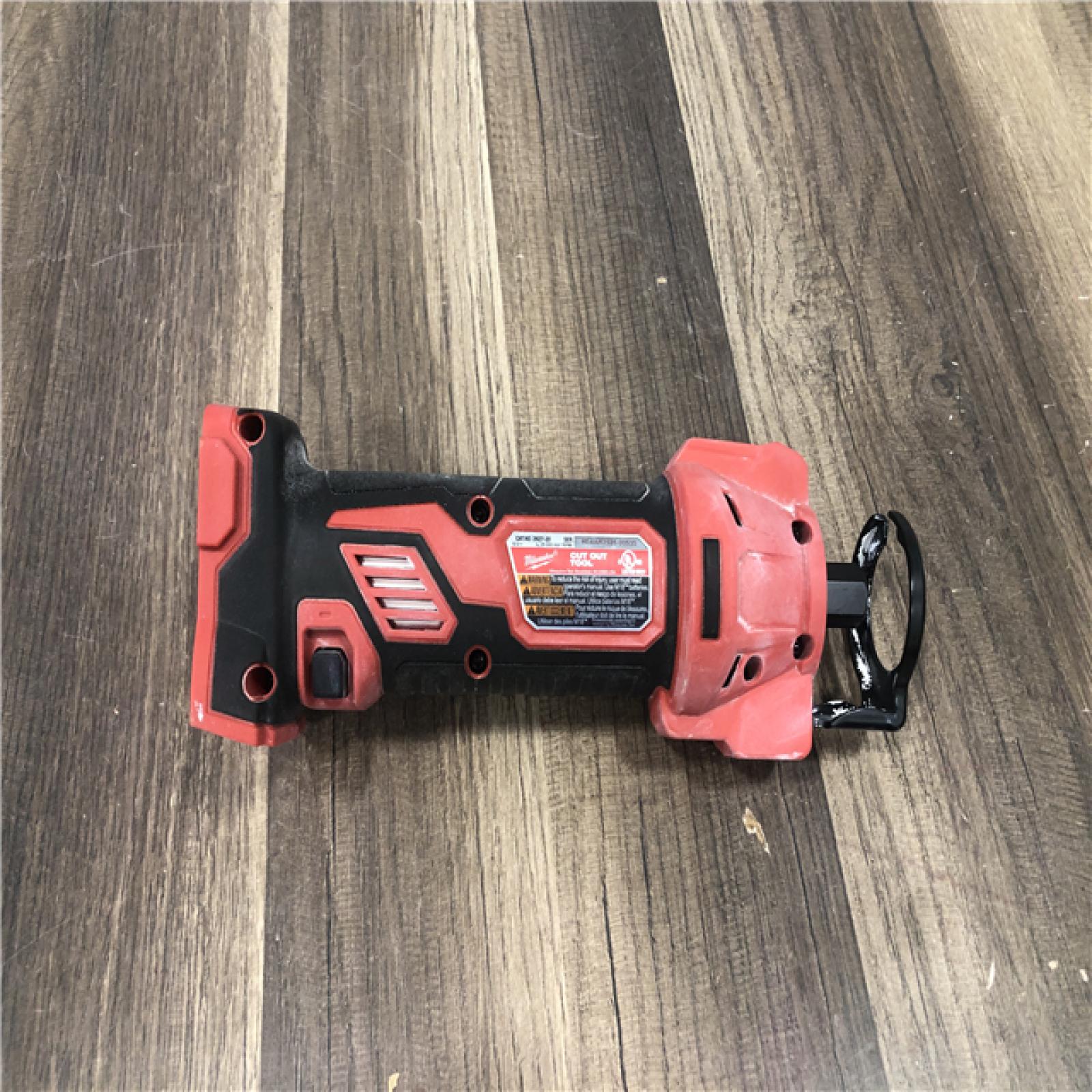 AS-IS Milwaukee 18V Lithium-Ion Cordless Drywall Cut Out Rotary Tool (Tool-Only)