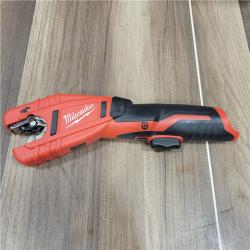 AS-IS Milwaukee   M12 12V Lithium-Ion Cordless Copper Tubing Cutter (Tool-Only)