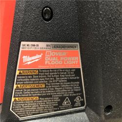 AS-IS Milwaukee GEN-2 18-Volt Lithium-Ion Cordless 4000 Lumens ROVER LED AC/DC Flood Light (Tool-Only)