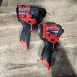 HOUSTON LOCATION - AS-IS Milwaukee FUEL 12-Volt Lithium-Ion Brushless Cordless Hammer Drill and Impact Driver Combo Kit