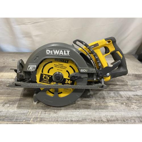 AS-IS DEWALT FLEXVOLT 60V MAX Cordless Brushless 7-1/4 in. Wormdrive Style Circular Saw (Tool Only)