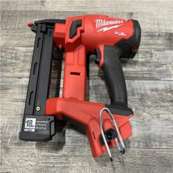 AS-IS Milwaukee FUEL 18-Volt Lithium-Ion Brushless Cordless 18-Gauge 1/4 in. Narrow Crown Stapler (Tool-Only)