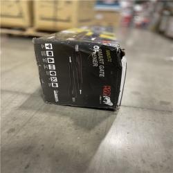 DALLAS LOCATION- AS-IS Mighty Mule Heavy Duty Dual Swing Automatic Gate Opener with Battery  up to 850 lb. per Gate Leaf  Smart and Solar Ready