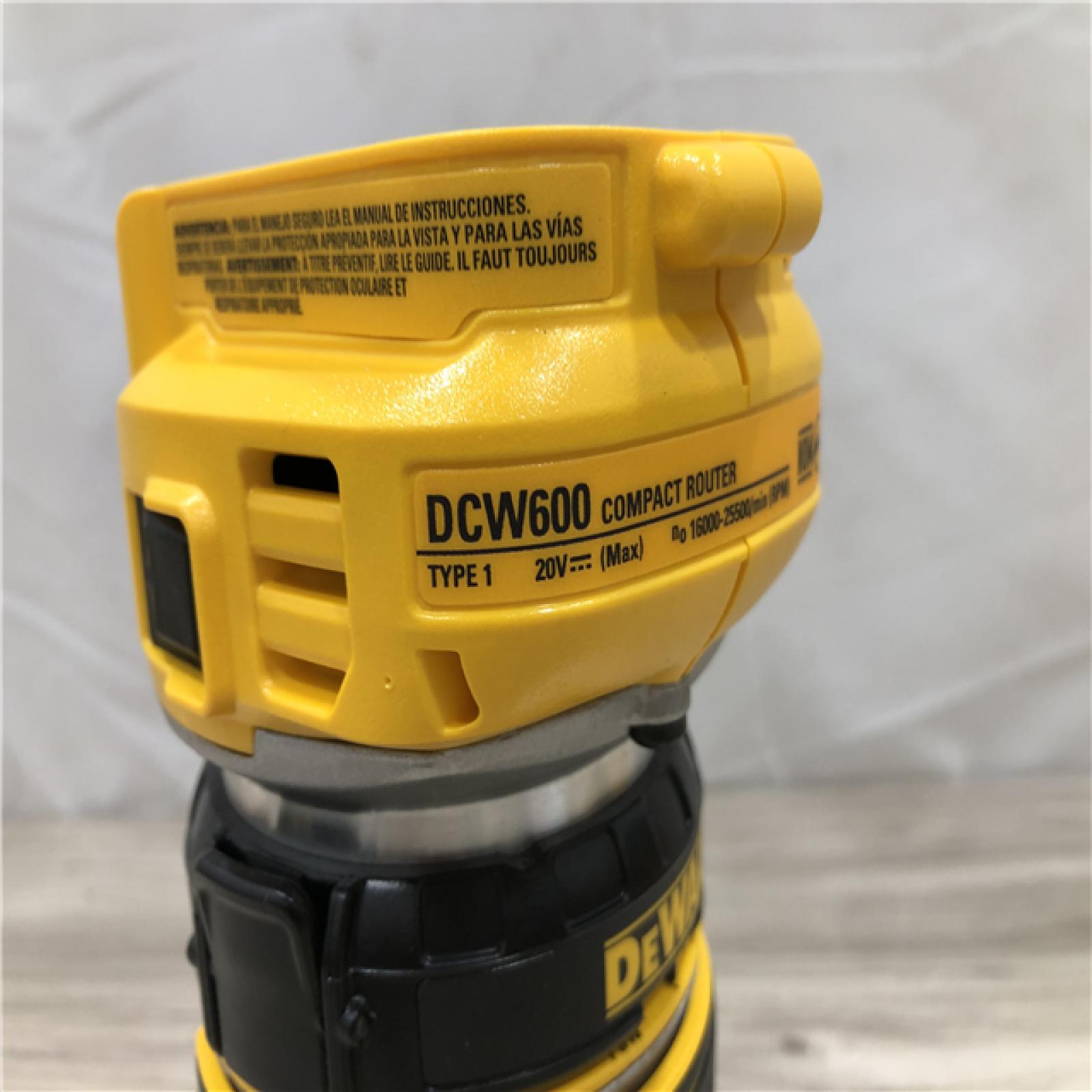 AS-IS Dewalt 20V MAX XR Cordless Compact Router (Tool Only)