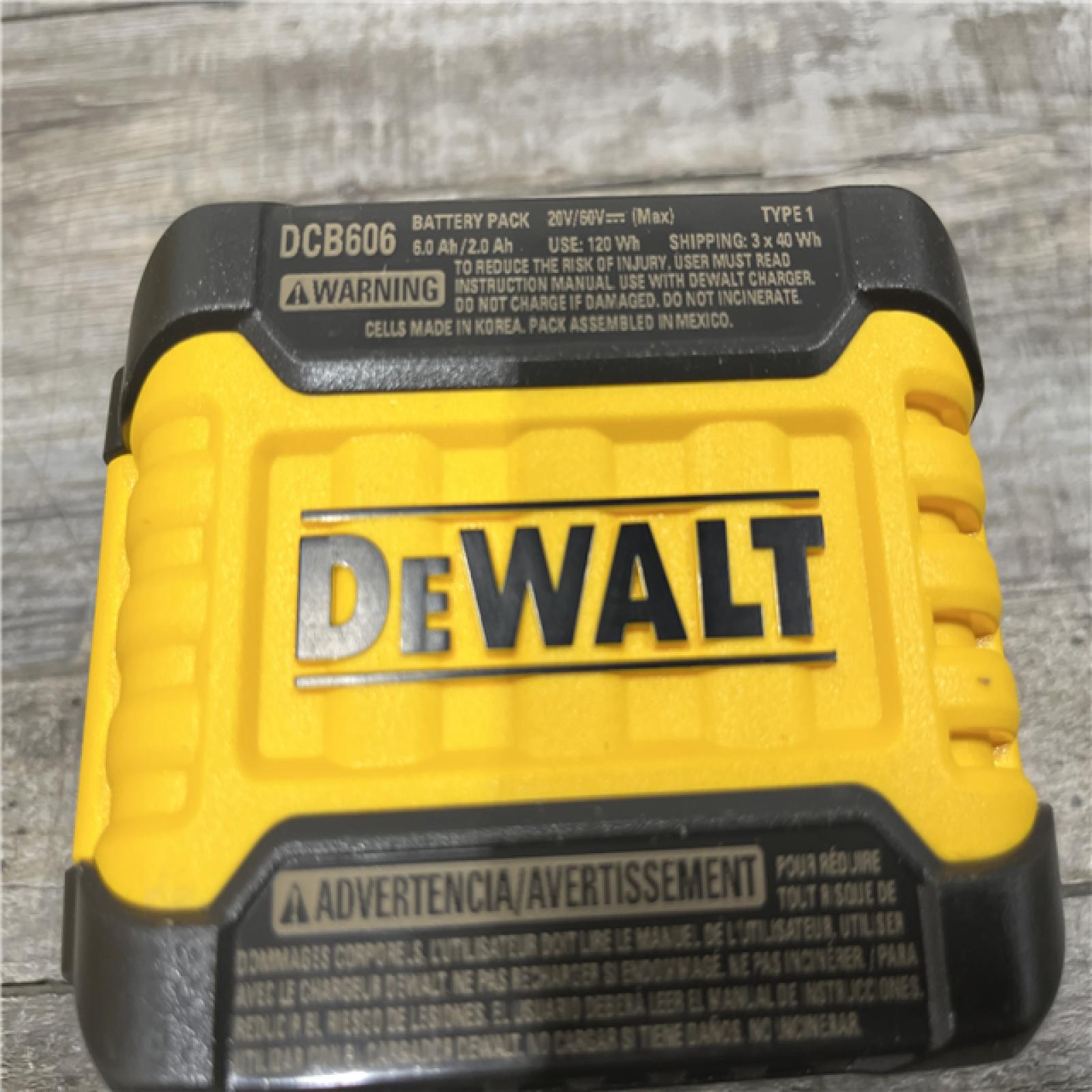 AS-IS DEWALT FLEXVOLT 20V/60V MAX Lithium-Ion 6.0Ah Battery Pack Kit