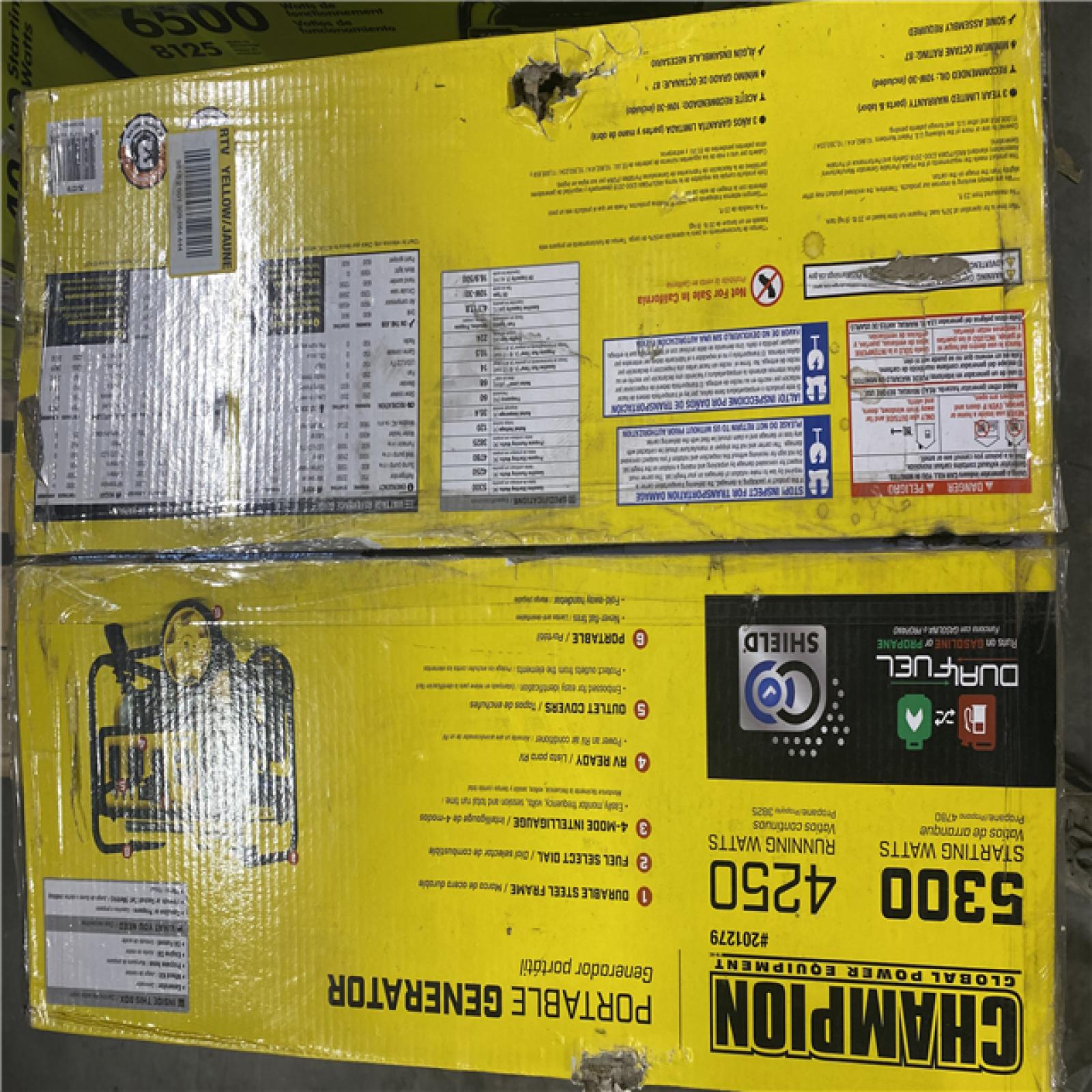 Dallas Location - As-Is Champion 201279 5300W Dual Fuel Generator