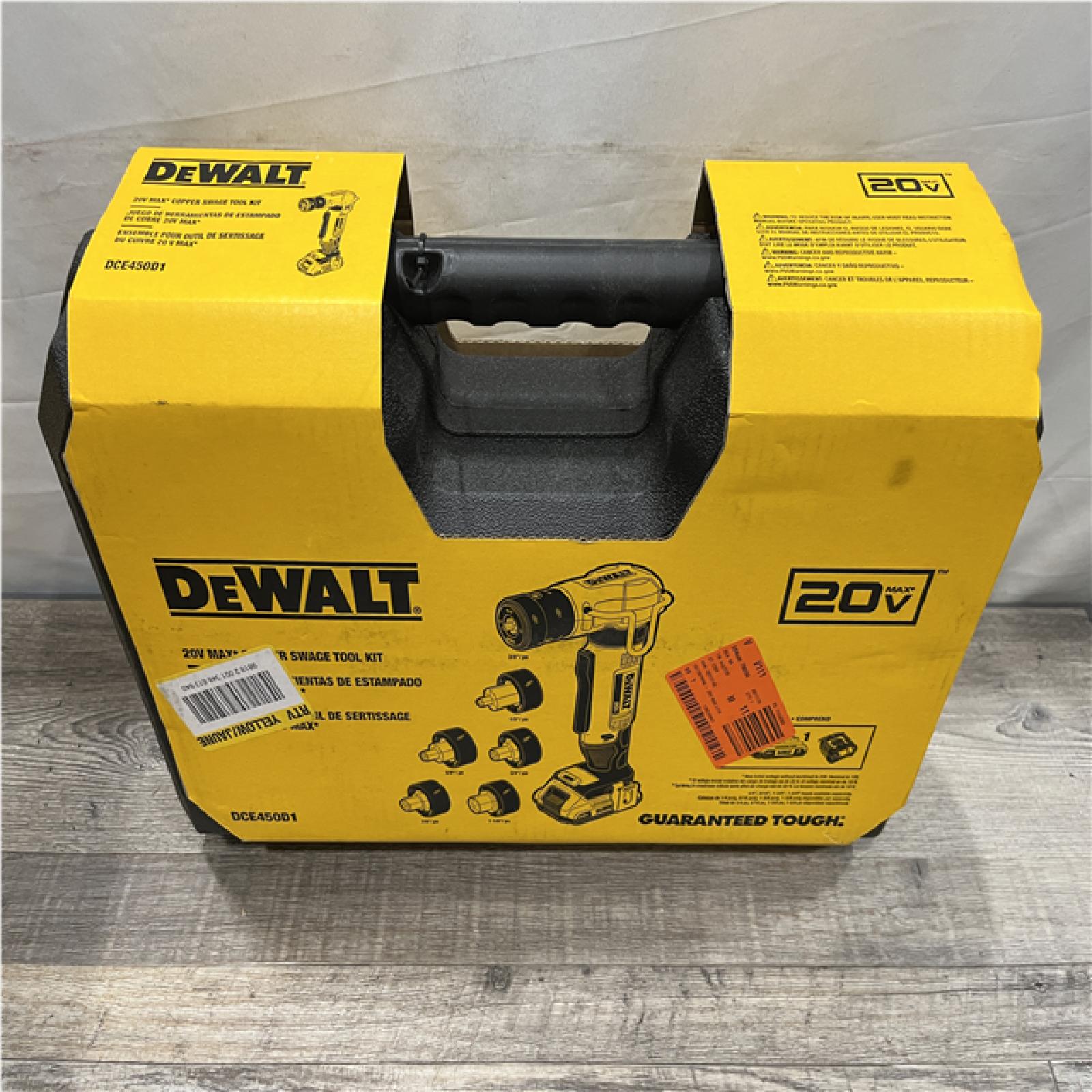 NEW - DEWALT 20V MAX Lithium-Ion Copper Swage Tool Kit
