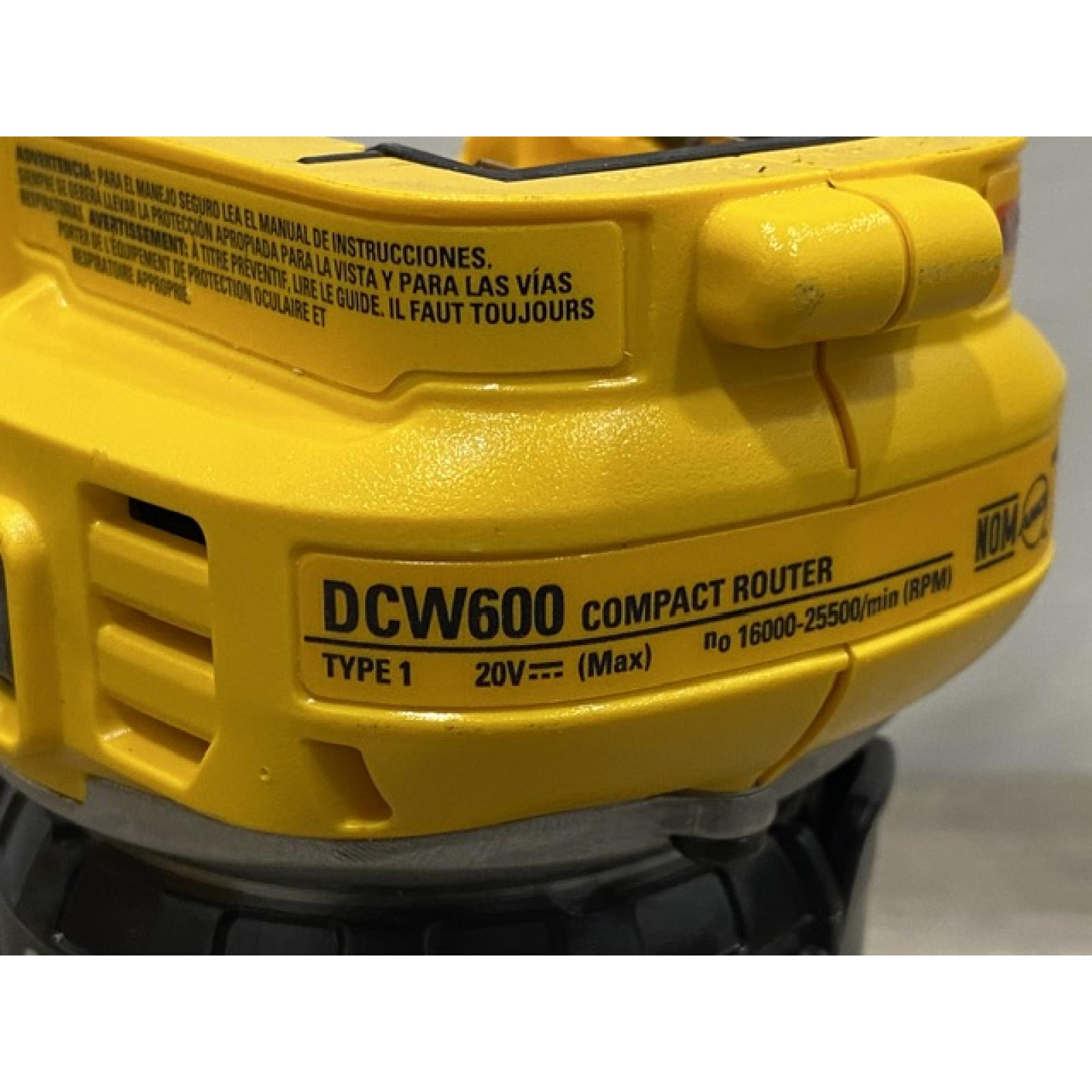 AS-IS DEWALT 20V MAX XR Cordless Brushless Fixed Base Compact Router (Tool Only)
