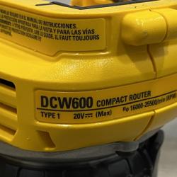 AS-IS DEWALT 20V MAX XR Cordless Brushless Fixed Base Compact Router (Tool Only)