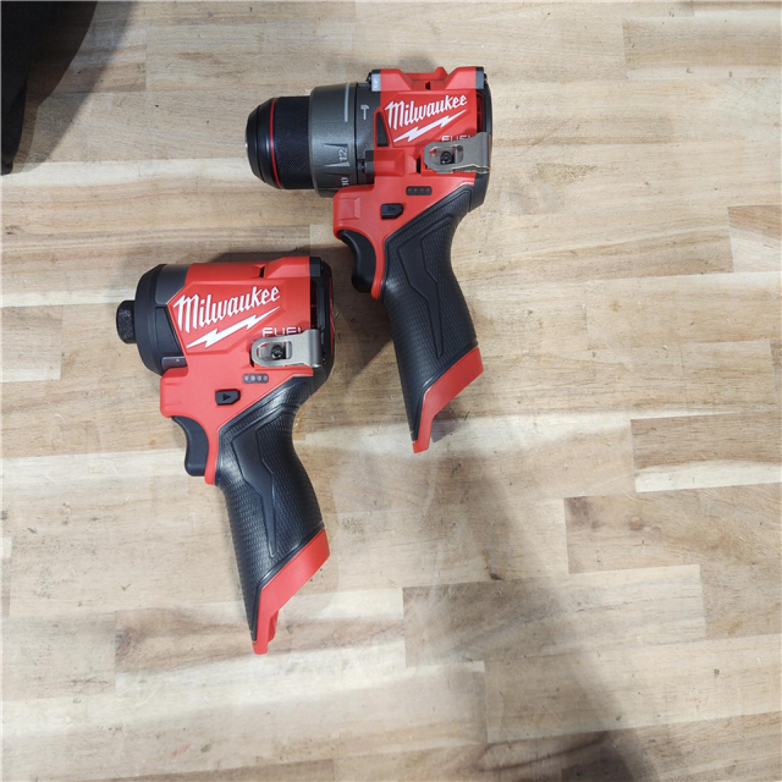 HOUSTON LOCATION - AS-IS (APPEARS LIKE NEW) Milwaukee FUEL 12-Volt Lithium-Ion Brushless Cordless Hammer Drill and Impact Driver Combo Kit