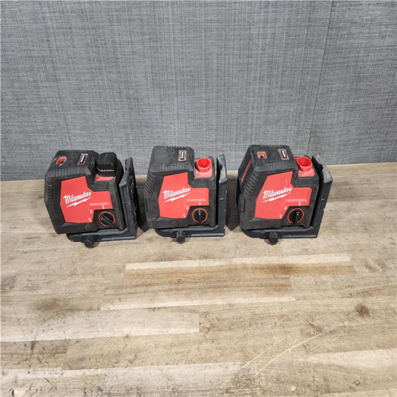 HOUSTON LOCATION - AS-IS MILWAUKEE 3 LASER TOOL COMBO