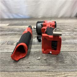 AS-IS Milwaukee FUEL 18V Cordless Mid Torque 1/2 in. Impact Wrench w/ 12 FUEL 3/8 in. Ratchet Combo Kit