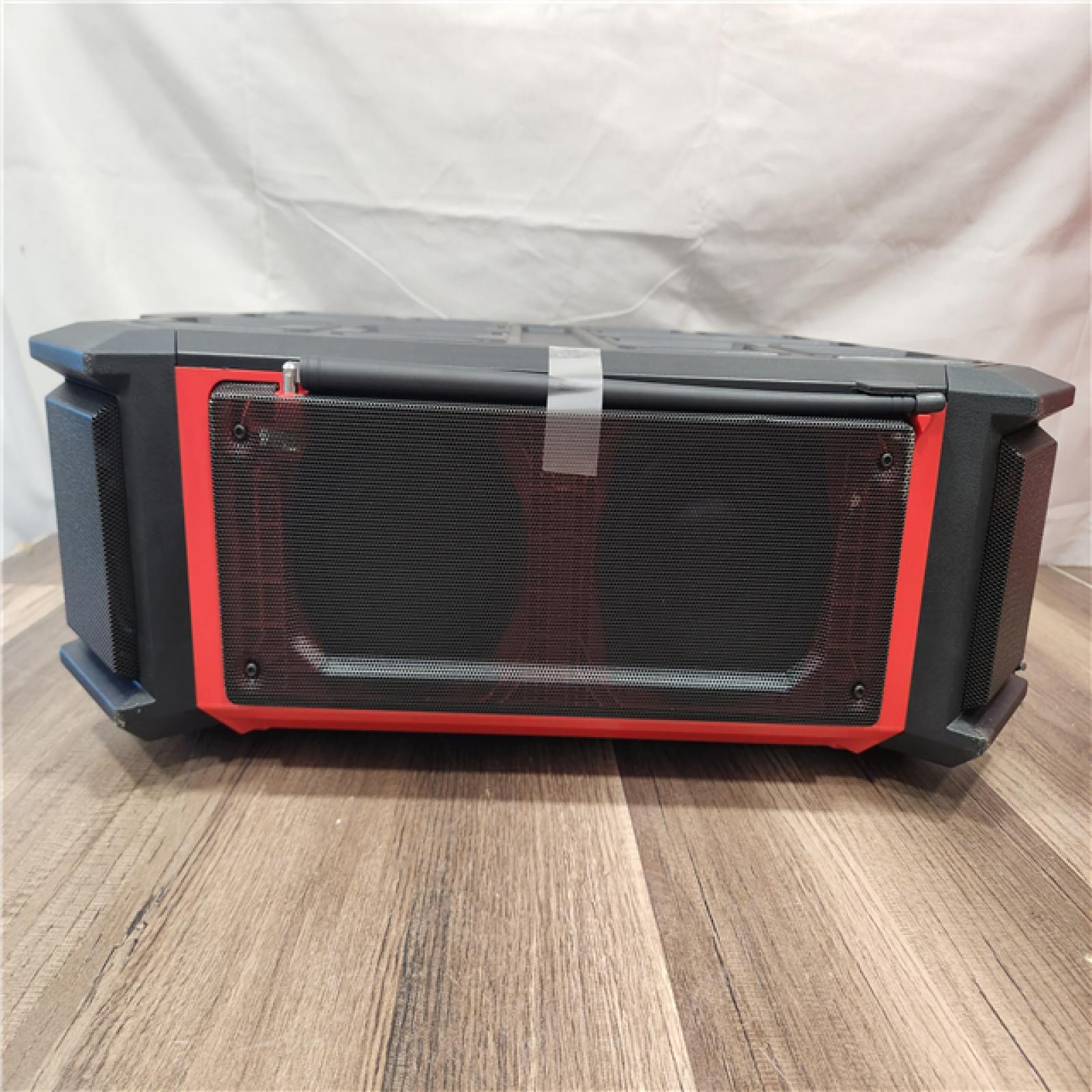 AS-IS- Milwaukee 18V M18 PACKOUT Lithium-Ion Cordless Radio + Charger (Tool Only)