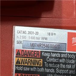 AS-IS Milwaukee FUEL 18V Lithium-Ion Cordless Brushless 6-1/2 in. Plunge Cut Track Saw (Tool-Only)