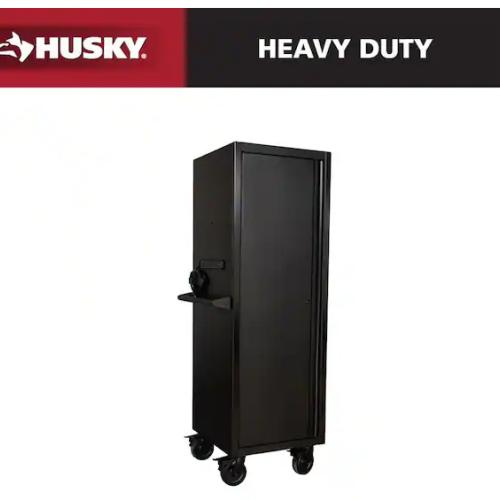 DALLAS LOCATION -  Husky Modular Tool Storage 24 in. W x 24 in. D Heavy Duty Matte Black Modular Tall Side Tool Chest Locker