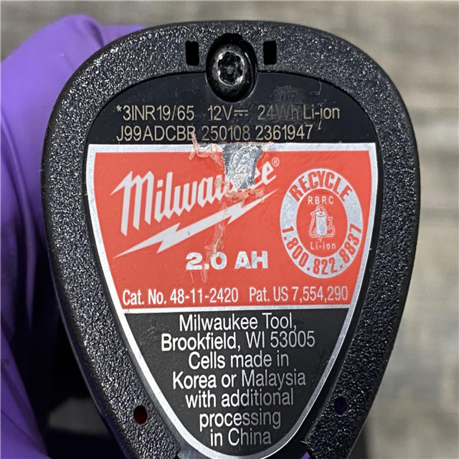 AS-IS Milwaukee FUEL 12V Lithium-Ion Brushless Cordless 4-in-1 Installation 3/8 in. Drill Driver Kit