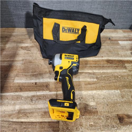Houston Location AS-IS DeWalt DCF850 18/20V Max ATOMIC 1/4 Inch Cordless Impact Driver (Tool Only) - Yellow