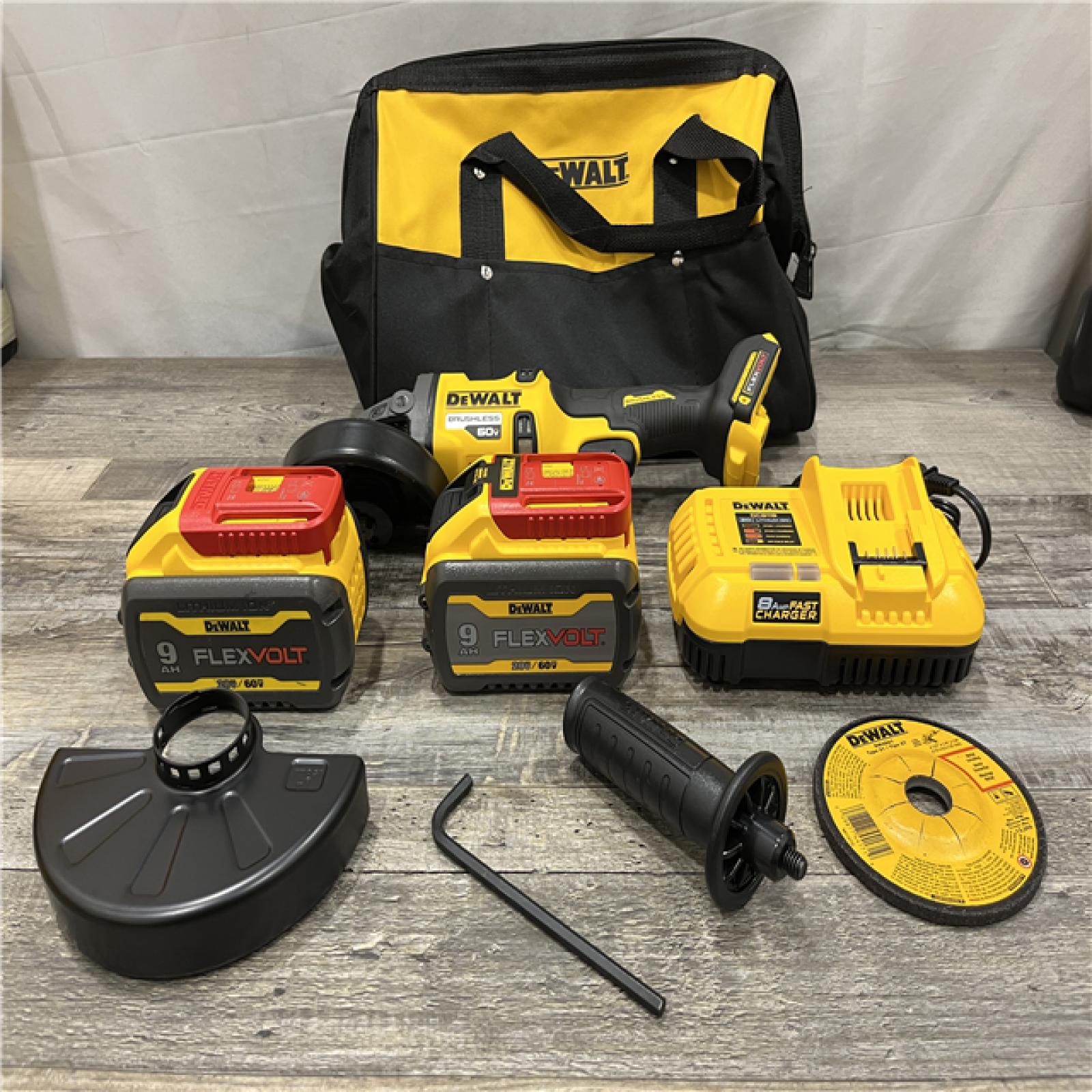 AS-IS DEWALT FLEXVOLT 60V MAX Cordless Brushless 4.5 in. - 6 in. Small Angle Grinder Kit