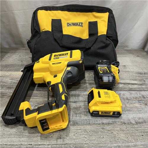 AS-IS DEWALT 20V MAX XR Lithium-Ion Cordless 18-Gauge Narrow Crown Stapler Kit