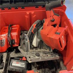 AS-IS - Milwaukee M18 FUEL 18V Lithium-Ion Brushless Cordless 6-1/2 in. Plunge Track Saw PACKOUT Kit
