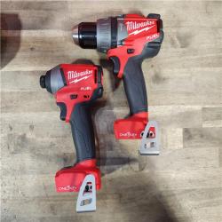 HOUSTON LOCATION - AS-IS (APPEARS LIKE NEW) Milwaukee M18 FUEL ONE-KEY 18-Volt Lithium-Ion Brushless Cordless Hammer Drill/Impact Driver Combo Kit w/(2) 5.0Ah Batteries, Case