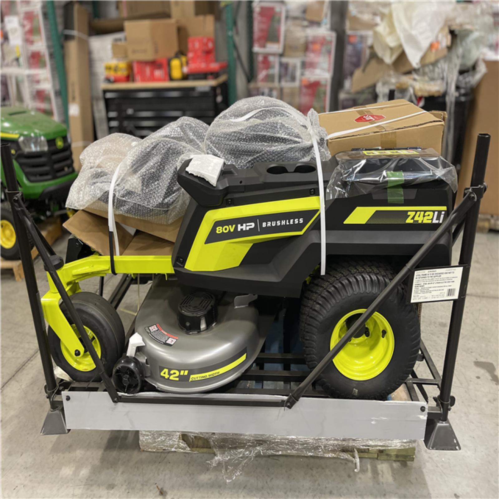 DALLAS LOCATION NEW! -  RYOBI 80V HP Brushless 30 in. Battery Electric Cordless Zero Turn Riding Mower with (2) 80V 10 Ah Batteries and Charger