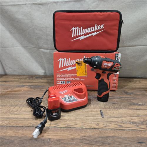AS-IS Milwaukee 2401-22 - M12 12V Cordless Screwdriver Kit