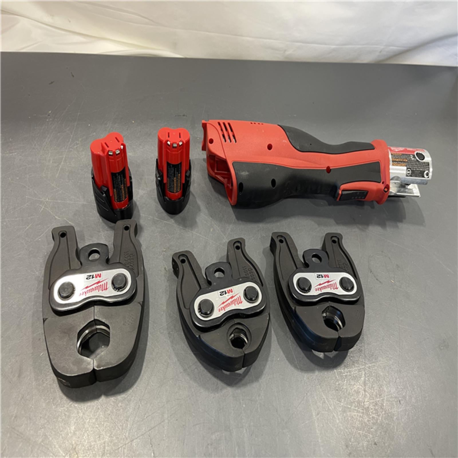 AS-IS - MILWAUKEE 12-Volt Lithium-Ion Force Logic Cordless Press Tool Kit