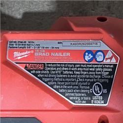 Houston Location AS-IS Milwaukee FUEL 18-Volt Lithium-Ion Brushless Cordless Gen II 18-Gauge Brad Nailer (Tool-Only)