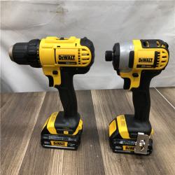 AS-IS DEWALT 20V MAX Cordless Drill/Impact 2 Tool Combo Kit