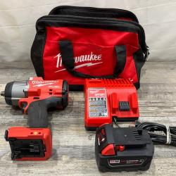 AS-IS Milwaukee FUEL 18V Lithium-Ion Brushless Cordless 1/2 in. Impact Wrench w/Friction Ring Kit