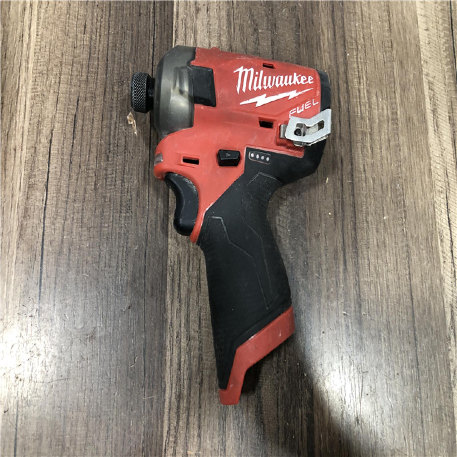 AS-IS Milwaukee FUEL SURGE 12V Lithium-Ion Brushless Cordless 1/4 in. Hex Impact Driver (Tool-Only)